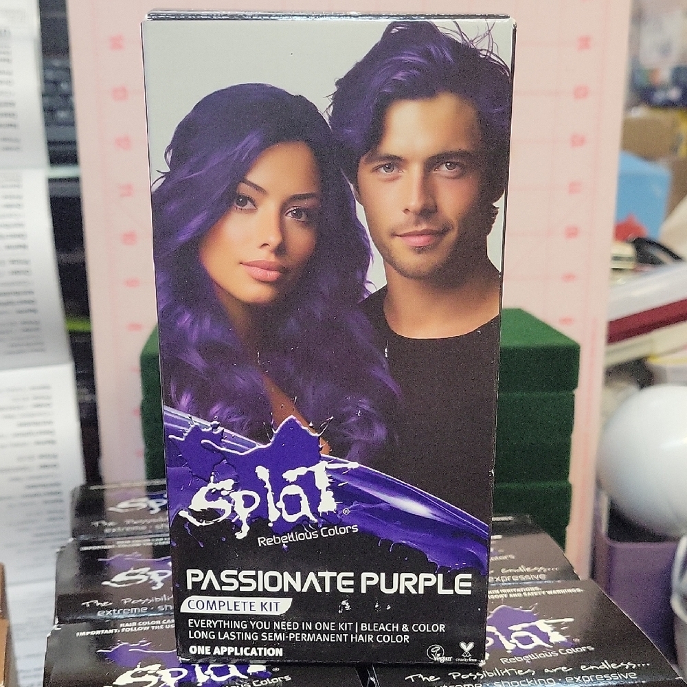 Splat Passionate Purple Hair Color Complete Kit New